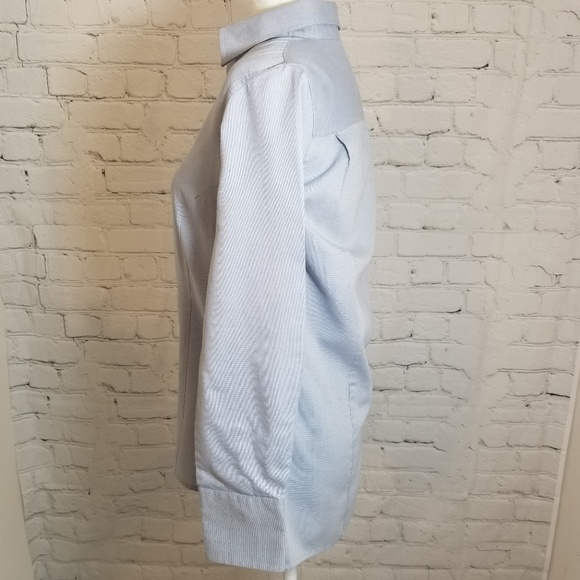 OObe Light Blue Button Down Office Top - Picture 6 of 6